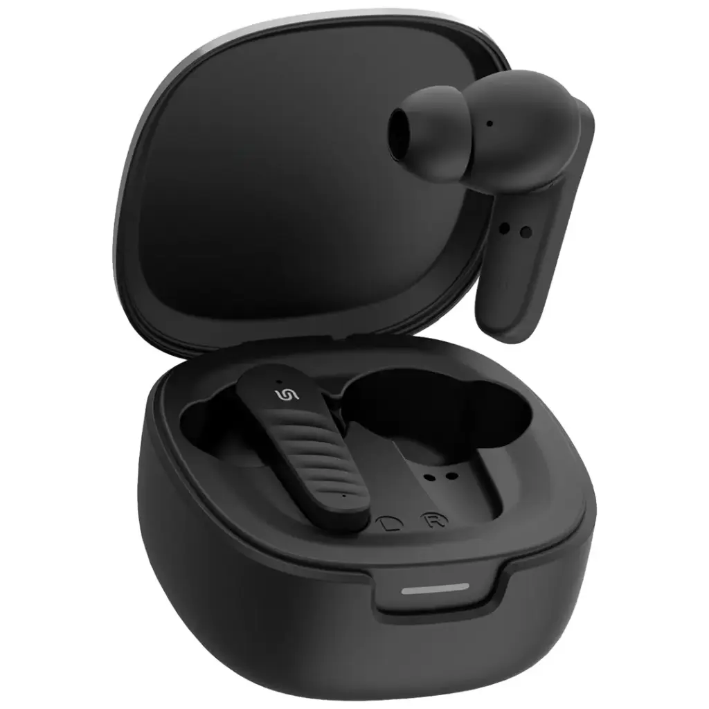 PORODO SOUNDTEC ULTRAFIT TWS WIRELESS EARBUDS ERGONOMIC IN EAR DESIGN BLACK PDSTARBBK