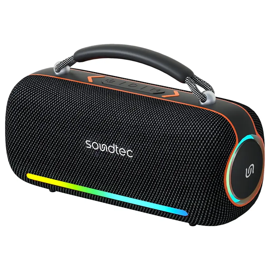 PORODO SOUNDTECH SONIFY PORTABLE WIRELESS SPEAKER BLACK PDSTBTSH9BK thumbnail 2
