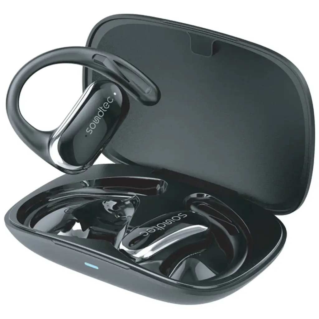 PORODO SOUNDTECH AIR BEAT OPEN EAR WIRELESS EARBUDS BLACK PDSTWMO05BK