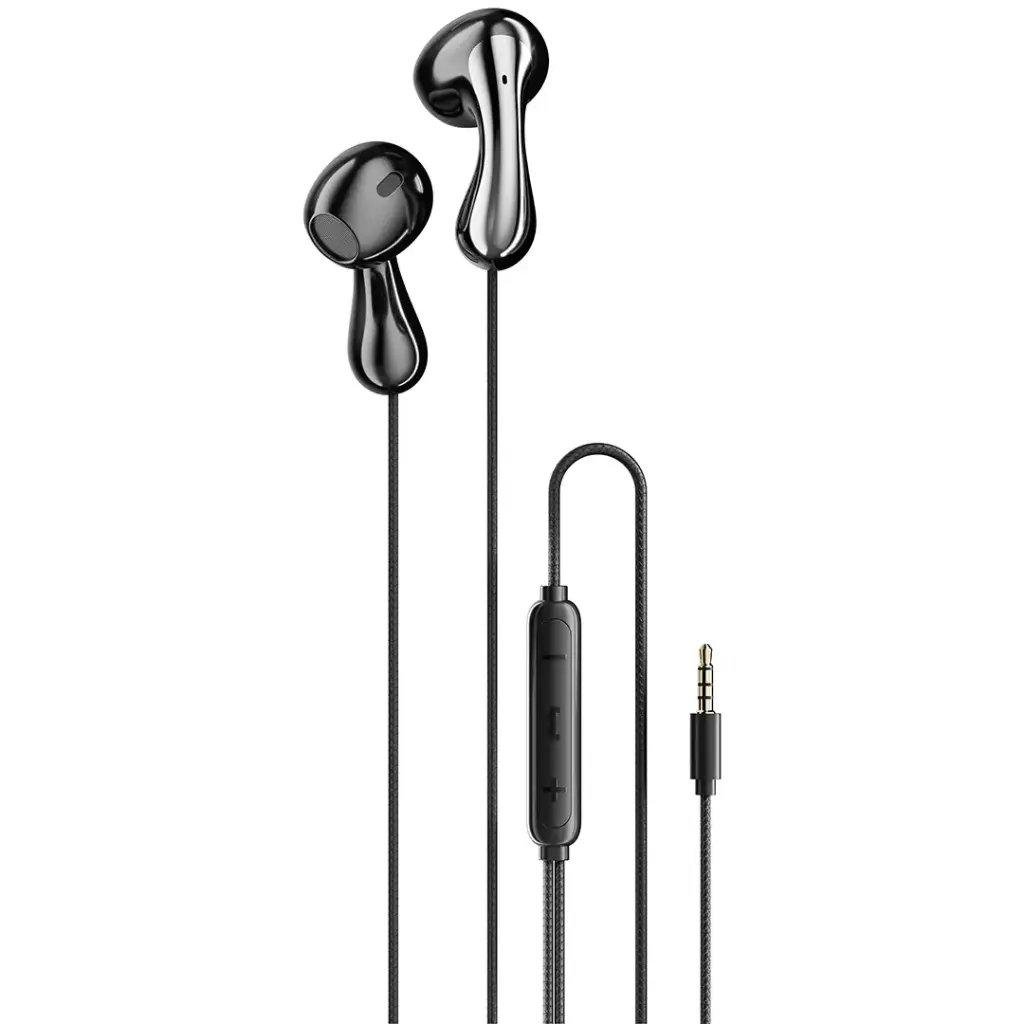 PORODO SOUNDTEC STEREO BASS 3.5MM WIRED EARPHONES BLACK PDWEC1BK