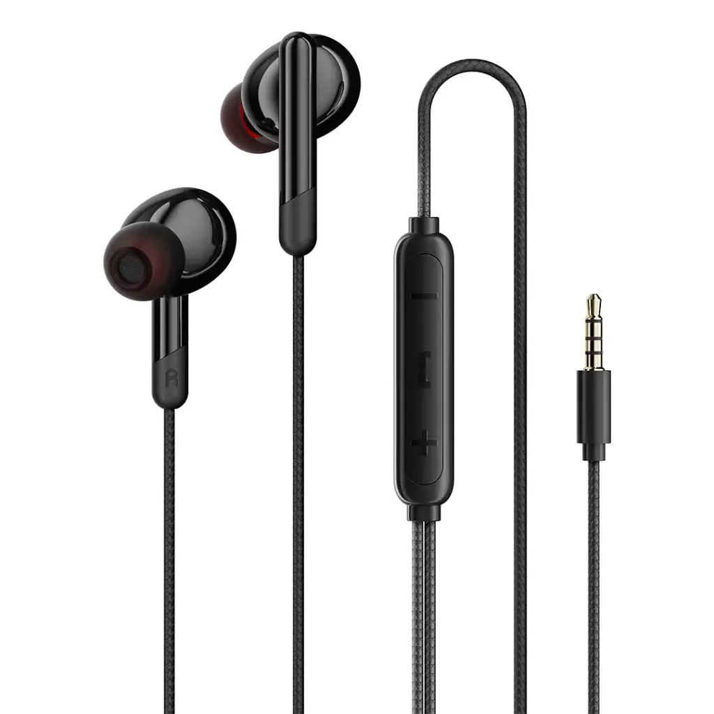 PORODO SOUNDTEC STEREO BASS 3.5MM WIRED EARPHONES BLACK PDWEC25BK