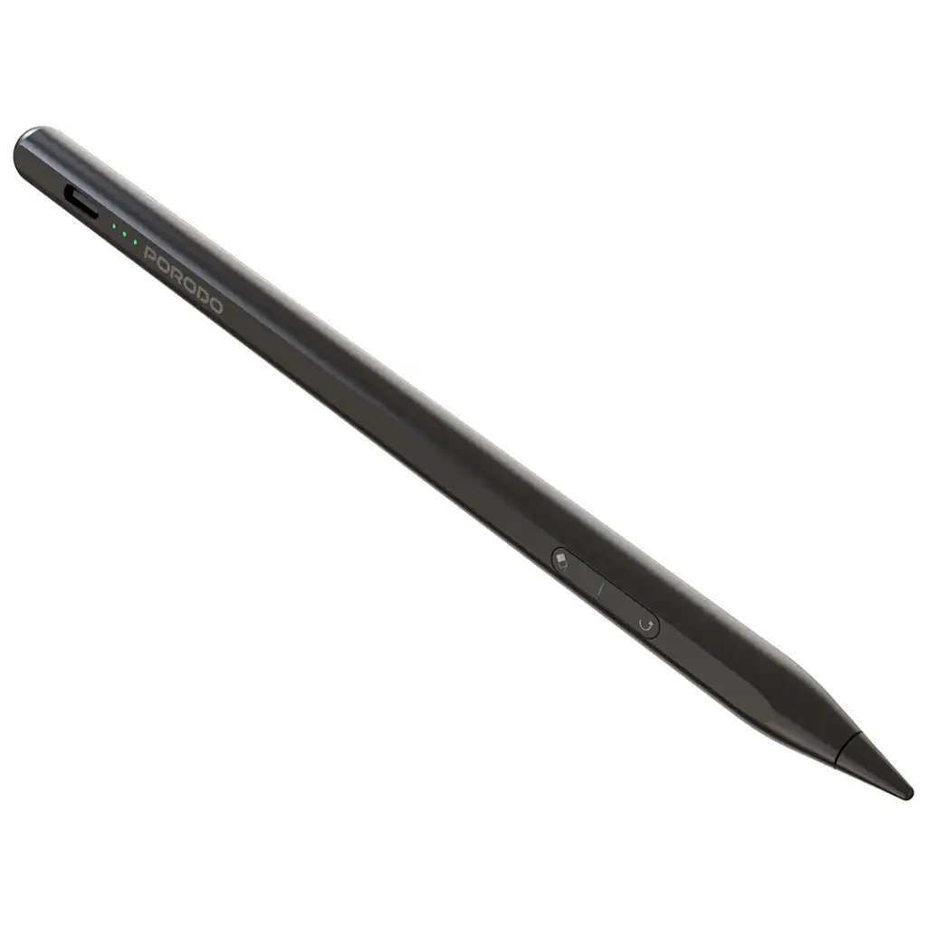 PORODO MAGNETIC STYLUS IPAD PEN COMPATIBLE WITH 2018-2025 MODELS BLACK PDWKZP027BK