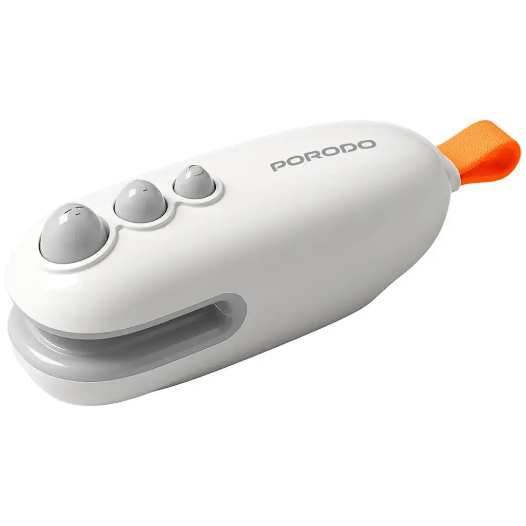 PORODO LIFESTYLE 2 IN 1 MAGNETIC MINI SEALER  CUTTER WITH RECHARGEABLE BATTERY WHITE PDWS105WH thumbnail 2