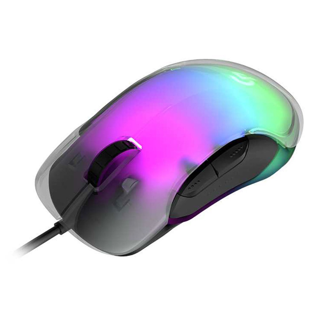 PORODO GAMING 8D CRYSTAL SHELL GAMING MOUSE RGB