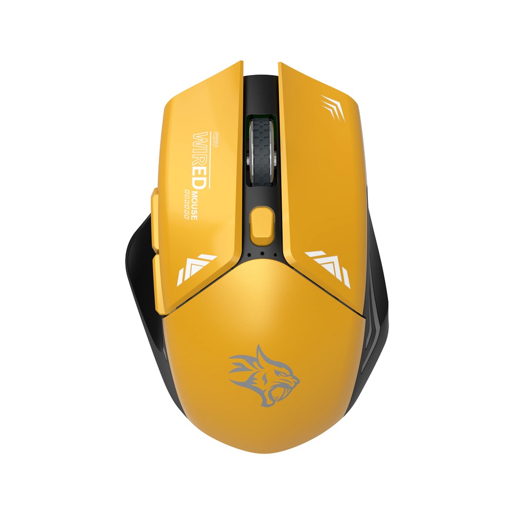 PORODO GAMING DESIGN WIRELESS MOUSE YELLOW PD323-YL