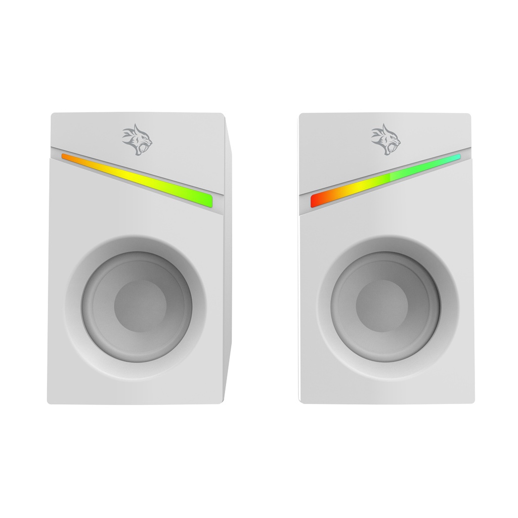 PORODO GAMING STEREO VOULME KNOB CONTROL GAMING SPEAKERS PDX543 WHITE PDX543-WH