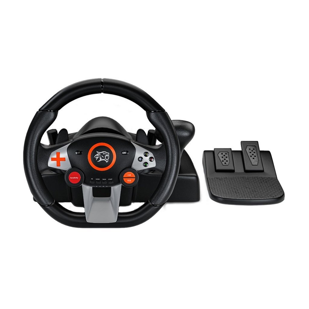 PORODO GAMING STEERING WHEEL PS4/PS3/ SWITCH/PC/ANDROID PDX627