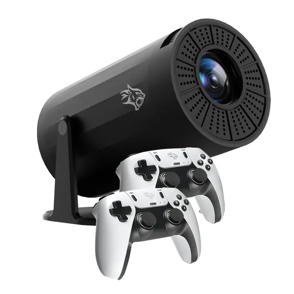 PORODO GAMING 4K PROJECTOR ANROID 11 WITH AUTO KEYSTONE AND GAMEPAD CONTROLLER BLACK PDX639-BK
