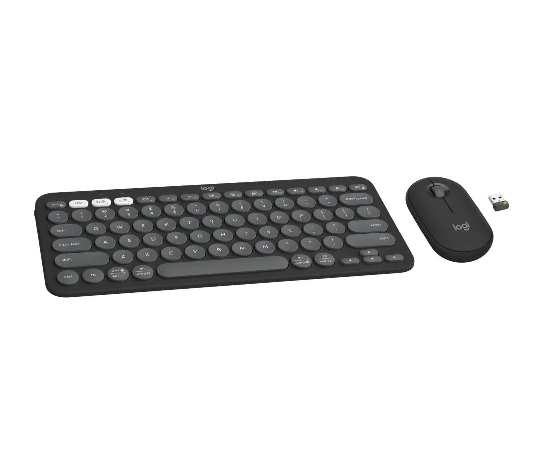LOGITECH PEBBLE 2 COMBO KEYBOARD AND MOUSE BLACK 920-012397 thumbnail 2
