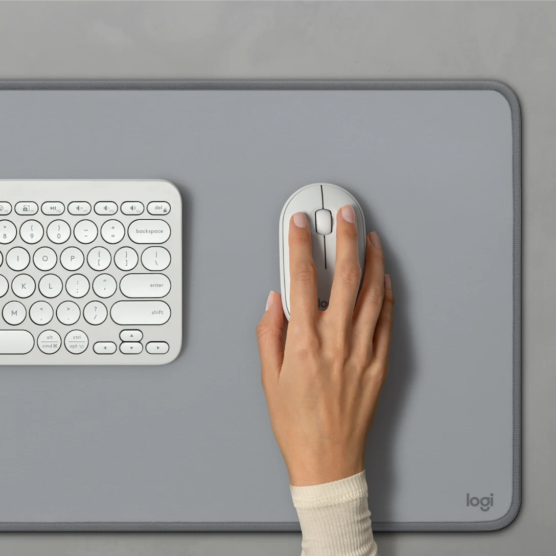 LOGITECH PEBBLE WIRELESS MOUSE WHITE 910-005541 thumbnail 2