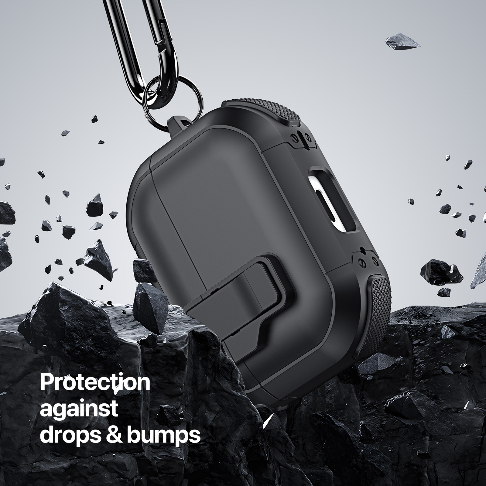 DUXDUCIS AIRPODS 4 PECP SERIES CASE BLACK PECP0001 thumbnail 4