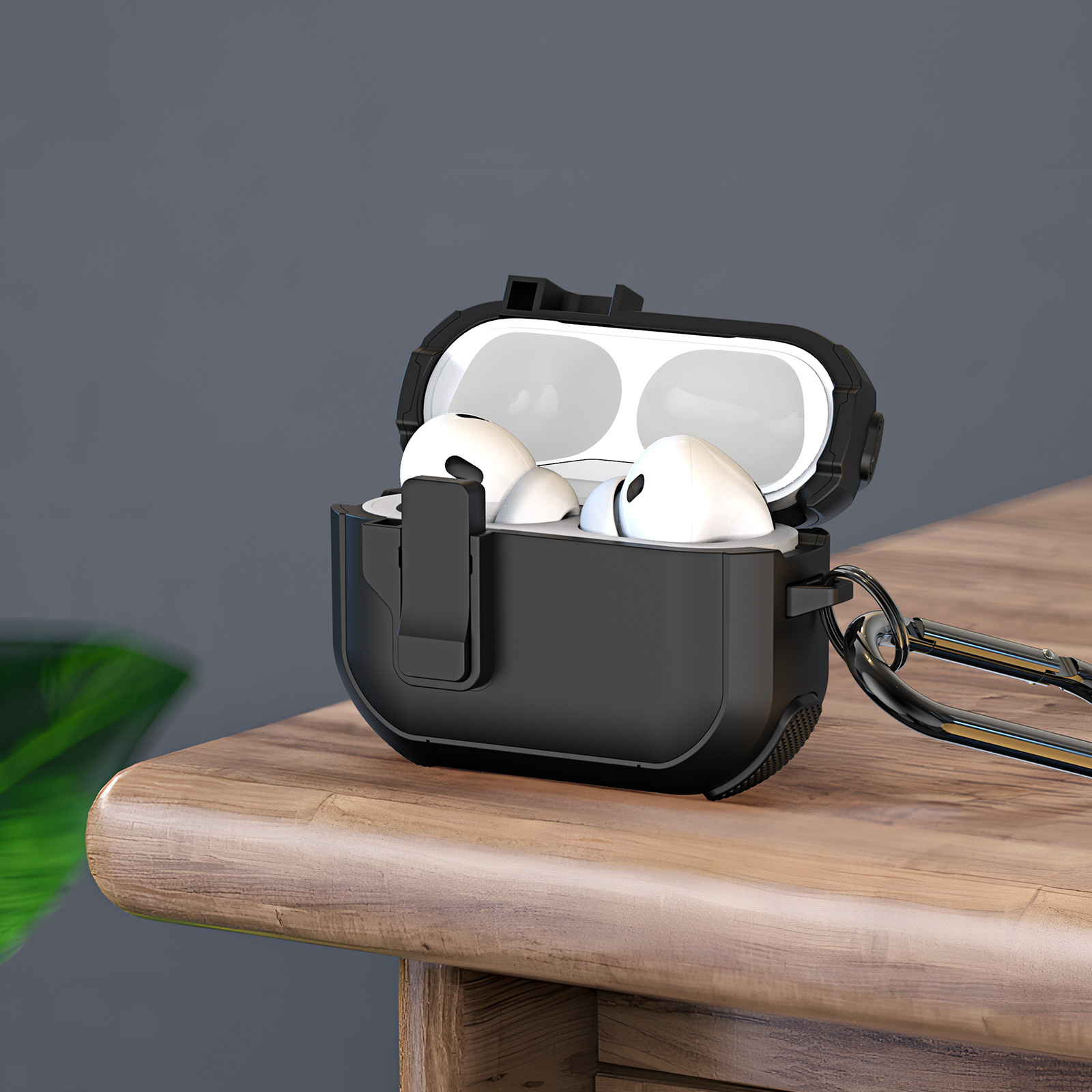 DUXDUCIS AIRPODS 4 PECP SERIES CASE BLACK PECP0001 thumbnail 7