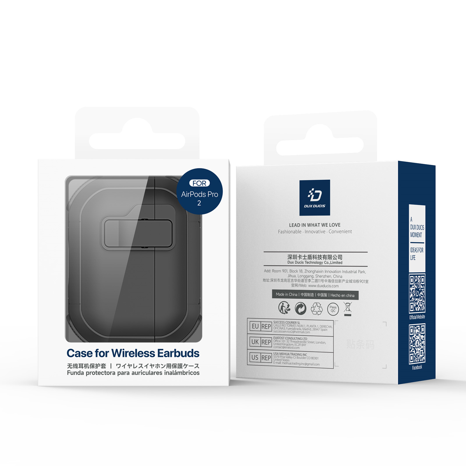DUXDUCIS AIRPODS 4 PECP SERIES CASE BLACK PECP0001 thumbnail 2