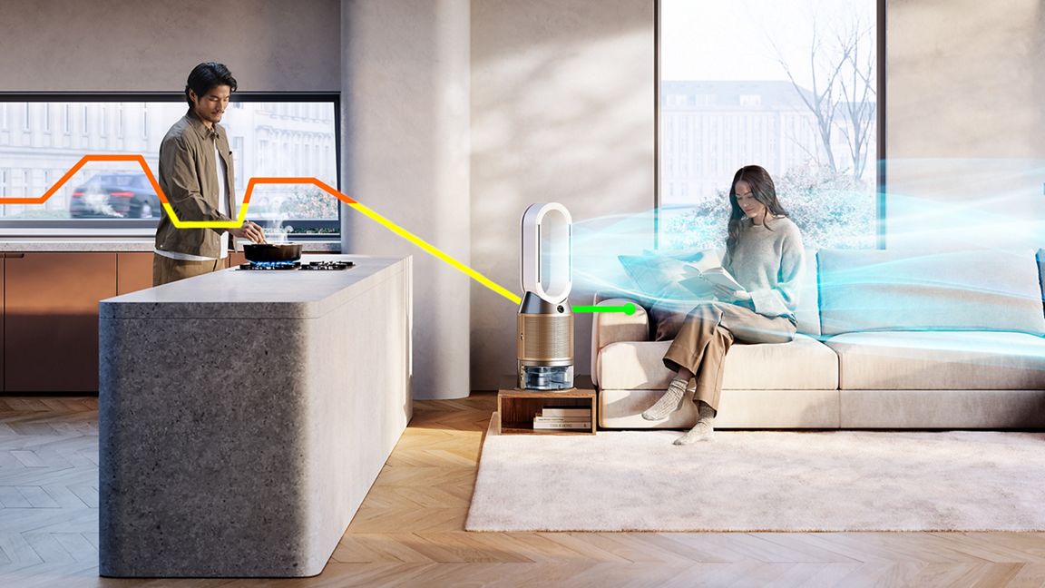 DYSON PURIFIER HUMIDITY COOL PH2 WHITE GOLD thumbnail 2