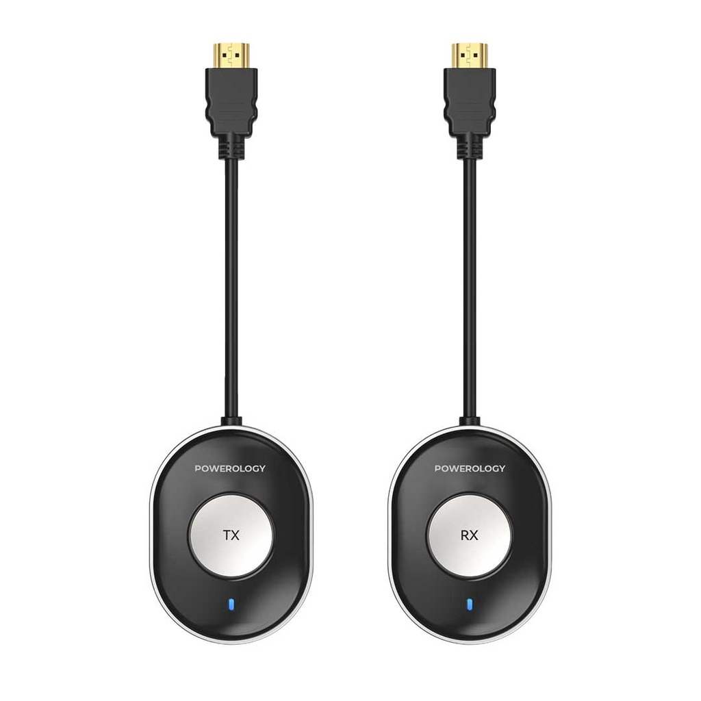 POWEROLOGY WIRELESS HDMI DIRECT MOBILE STREAMING AUDIO & VIDEO BLACK PHDMTRBK