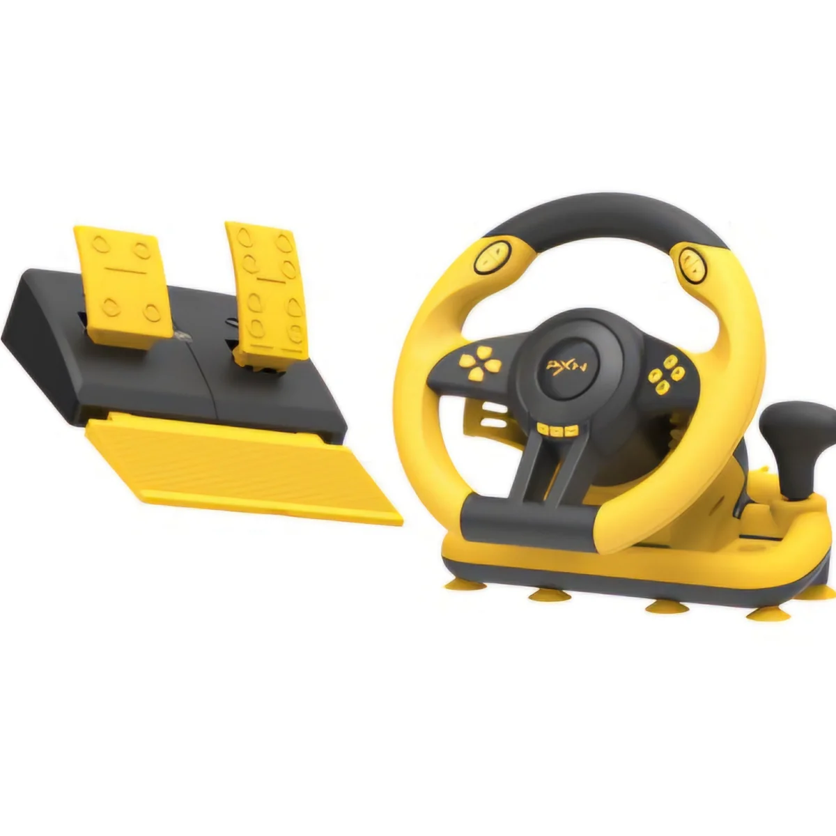 PXN RACING WHEEL FOR PS3 PS4 XBOX ONE XBOX SERIES X/S NINTENDO SWITCH YELLOW/BLACK PXN-V3 PRO