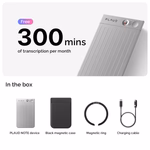 PLAUD NOTE TRANSCRIBE AI VOICE RECORDER SUMMARIZE SILVER NB-100 thumbnail 2