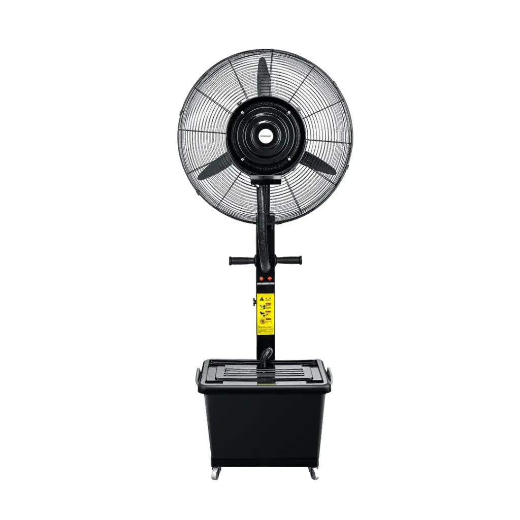 POWEROLOGY INDUSTRIAL FAN MIST SPRAY & HUMIDIFIER BLACK PMFAN230W