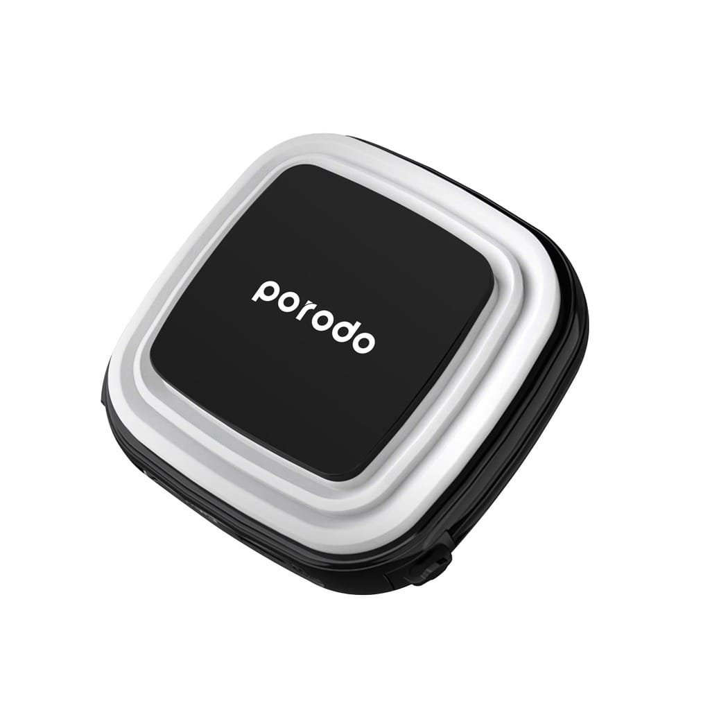 PORODO OUTDOOR NIGHT LIGHT POWERBANK 10000mAH INTEGRATED LIGHTNING/TYPE C BLACK PD-PBFCH030-BK thumbnail 4