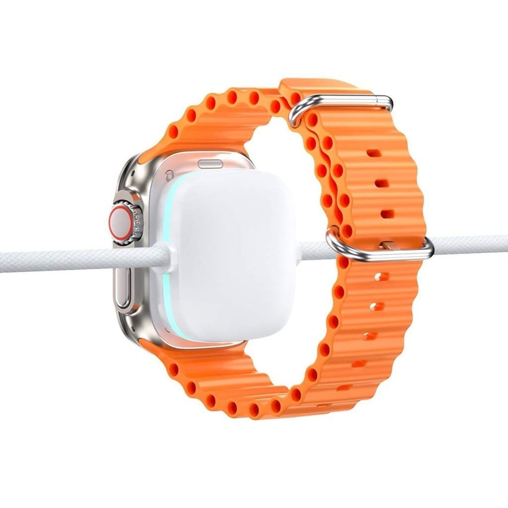 PORODO USB C TO USB C WITH WATCH CHARGE & DATA CABLE 1.2M WHITE PD-2N1CCWC-WH thumbnail 4