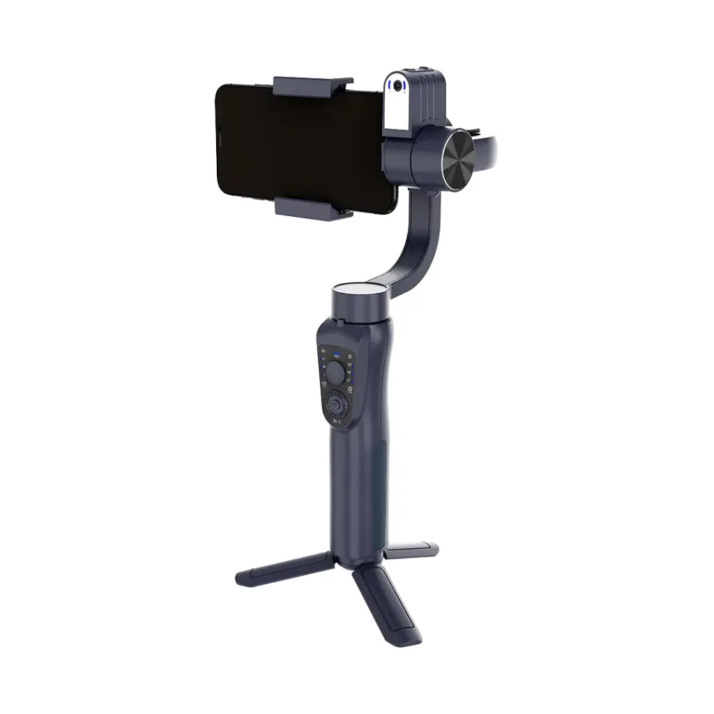 PORODO 3 AXIS AI TRACKER AND LIGHT GIMBLE STABILIZER BLACK LFS035 PD-LFS035-BK thumbnail 2