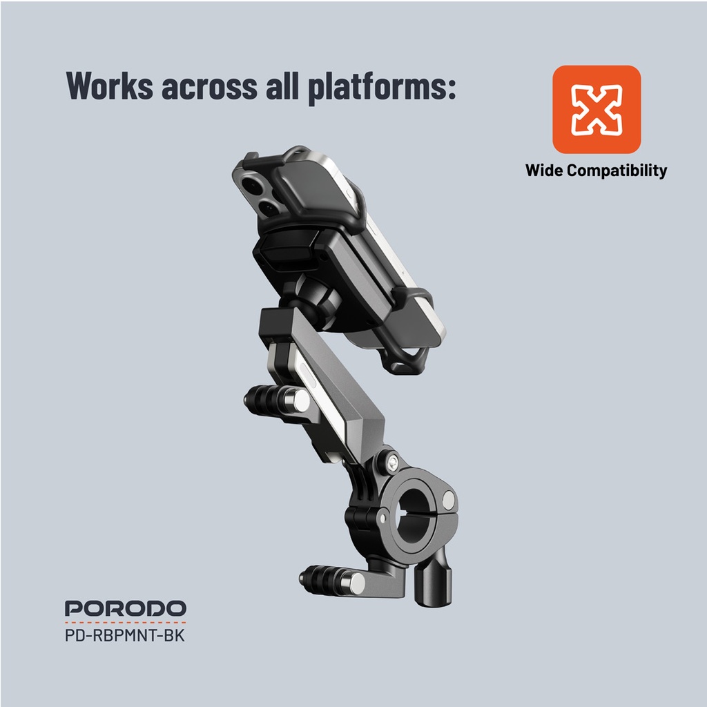 PORODO SHOCK-ABSORPTION BICYCLE MOUNT PD-RBPMNT-BK thumbnail 5