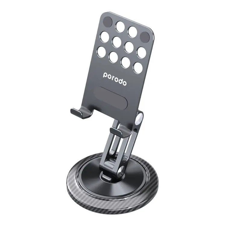 PORODO 360 DEGREE ROTATING MULTI JOINT MOBILE AND TABLET STAND GRAY