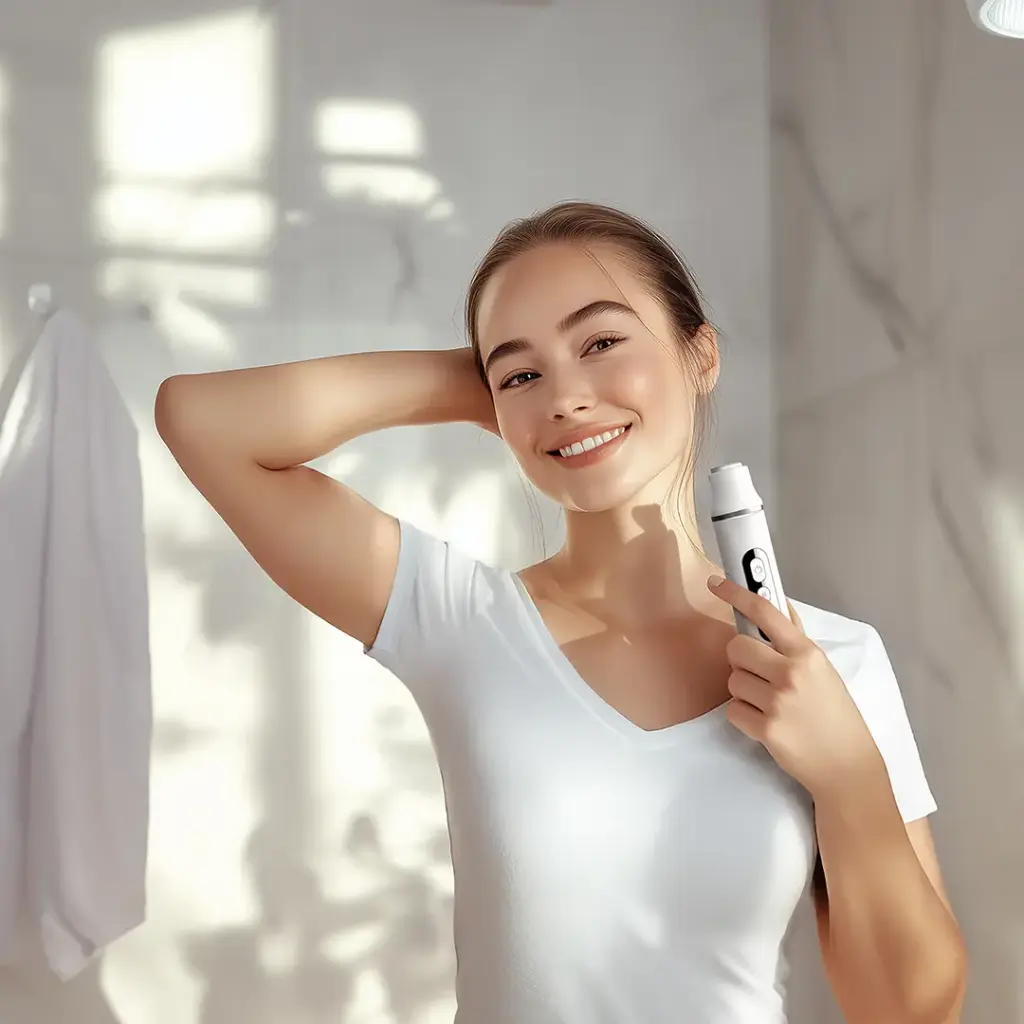 PORODO 4 IN 1 FACE  BODY ELECTRIC TRIMMER SMART LED DISPLAY WHITE PDLFST2511WH thumbnail 8