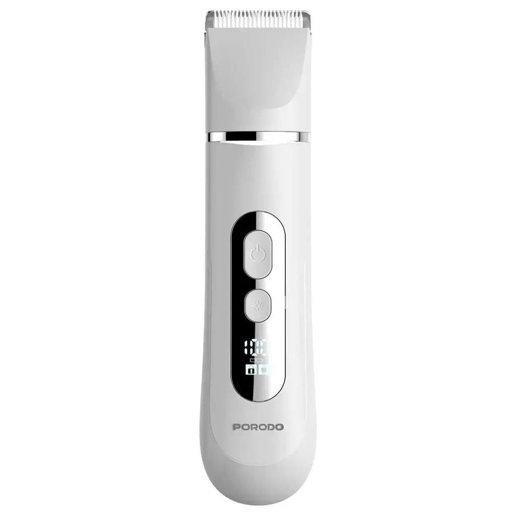 PORODO 4 IN 1 FACE  BODY ELECTRIC TRIMMER SMART LED DISPLAY WHITE PDLFST2511WH thumbnail 2