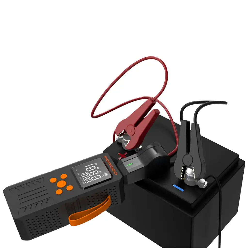 PORODO 4 IN 1 MULTI TOOL INFLATOR AND JUMP STARTER BLACK PD15KJSPBK thumbnail 4