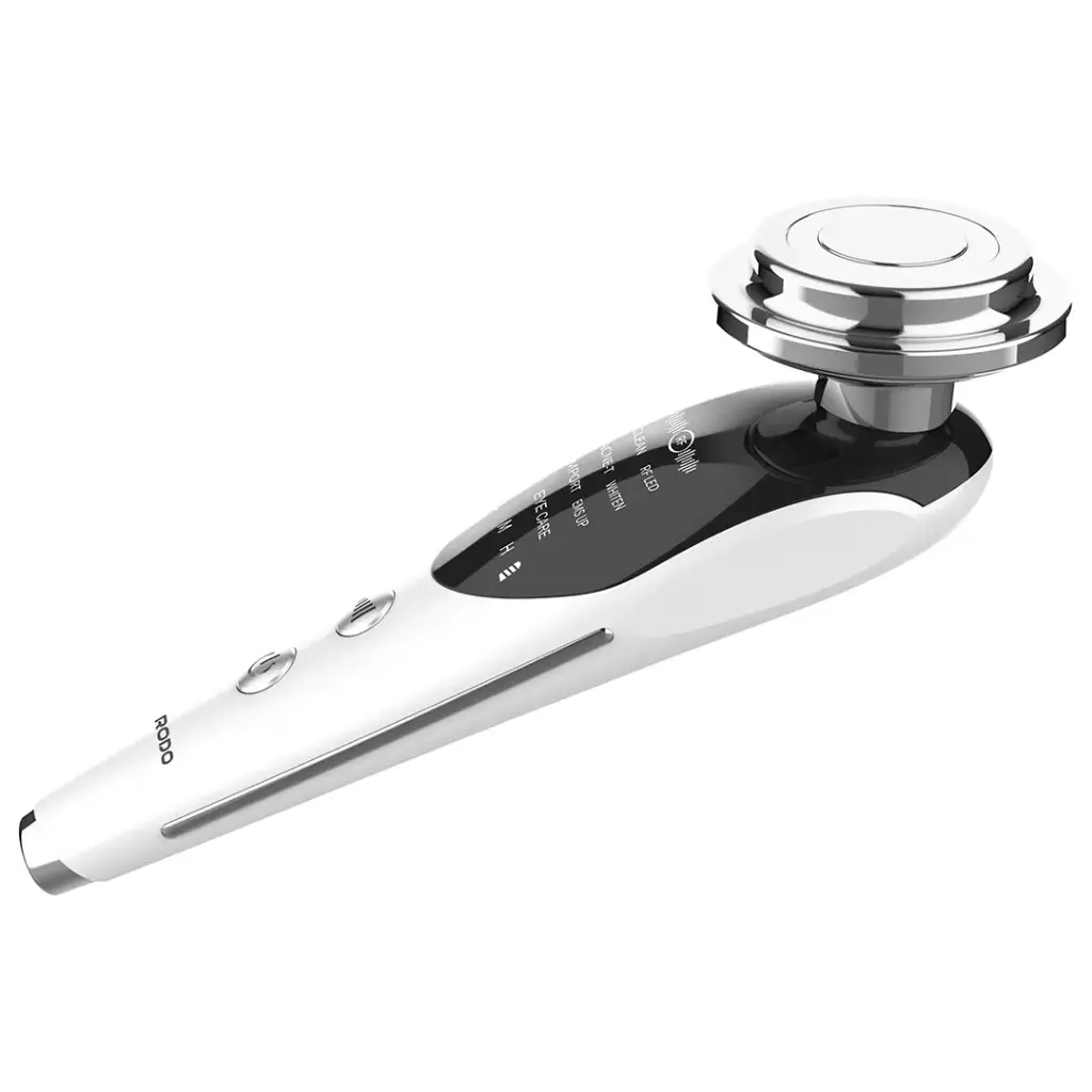 PORODO 7 IN 1 LED MICRO CURRENT FACIAL MASSAGER WHITE PDKFSTM9907WH thumbnail 4