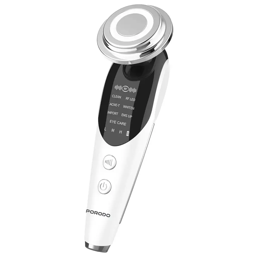 PORODO 7 IN 1 LED MICRO CURRENT FACIAL MASSAGER WHITE PDKFSTM9907WH thumbnail 3