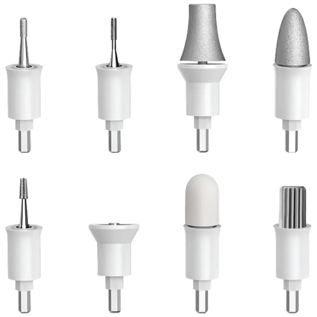 PORODO 8 IN 1 RECHARGEABLE ELECTRIC NAIL DRILL WHITE PDLFSTA0L12WH thumbnail 2