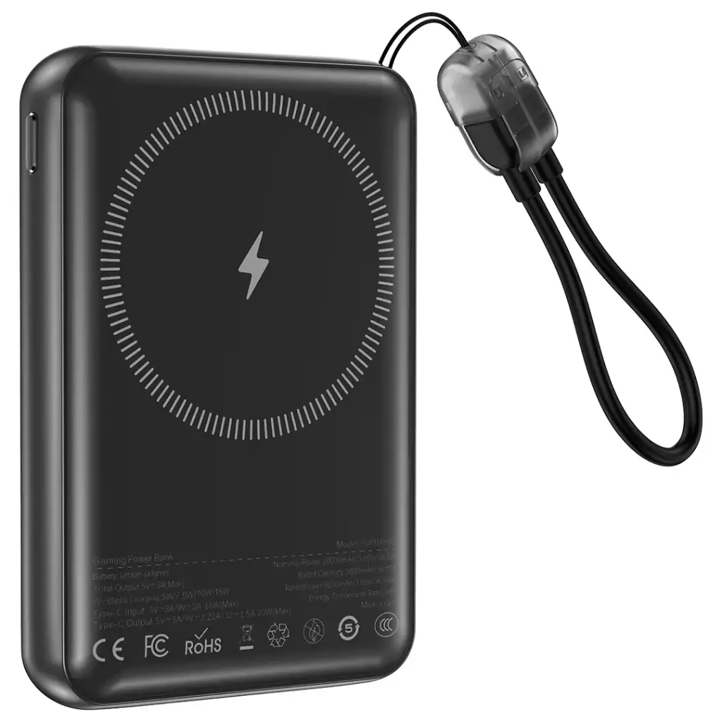PORODO ARCADEVOLT 10000MAH MAGSAFE POWERBANK BLACK PDPBXH002BK thumbnail 3