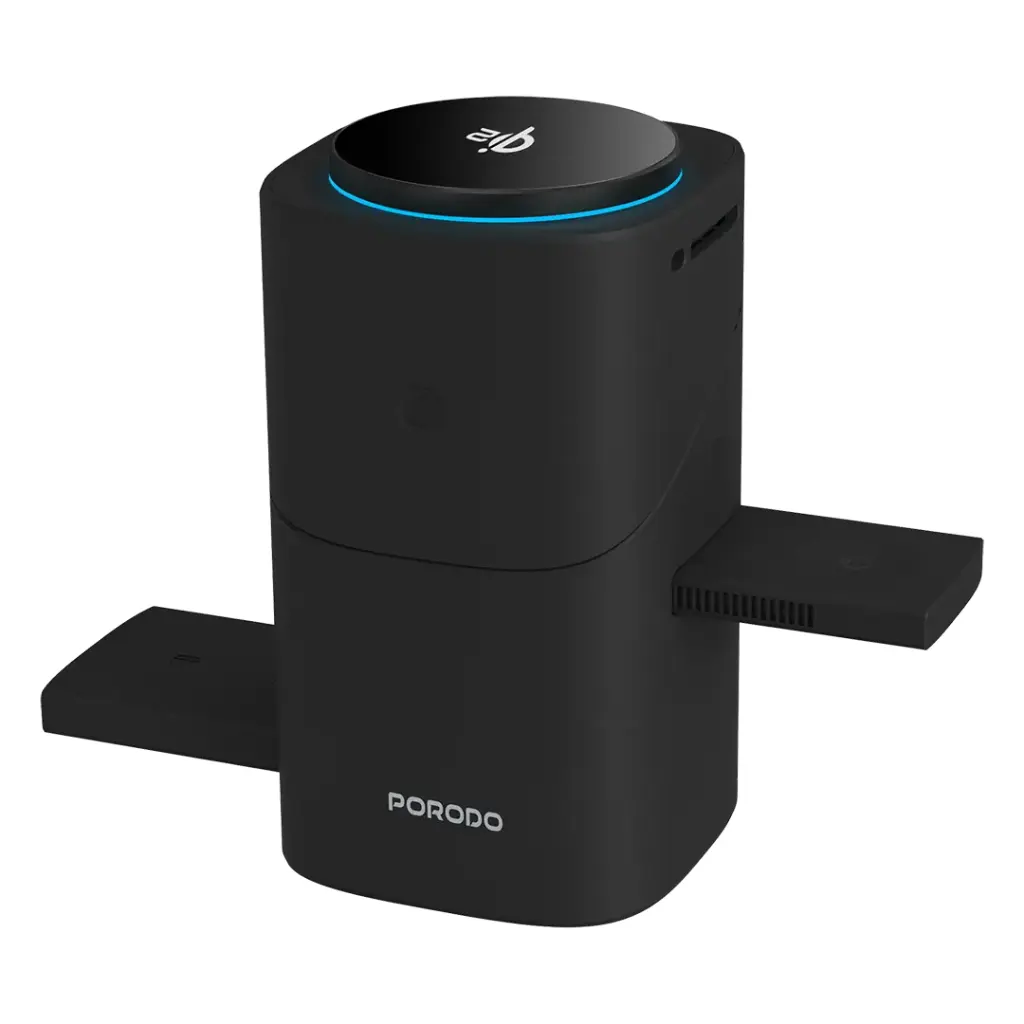 PORODO AUTO ROTATE SLIDE QI2 MAGSAFE CHARGING BLACK PD-FWCH043-BK thumbnail 2