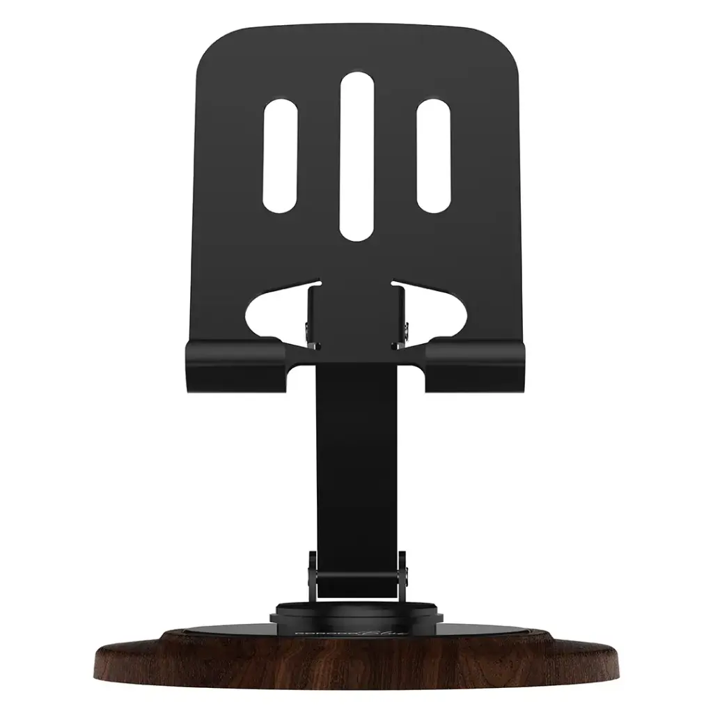 PORODO BLUE DESKTOP PHONE HOLDER 360 ROTATING BASE BLACK PBW15BK thumbnail 2