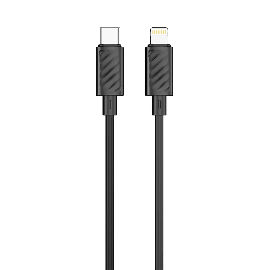 PORODO BLUE DULA PORT 30W CAR CHARGER WITH USB C TO LIGHTNING CABLE BLACK PB-FWCH037-BK-L thumbnail 2