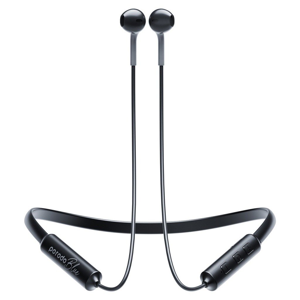 Porodo Blue ENC Neckband Apple Buds Earphone Black PB-NKBAB-BK thumbnail 2