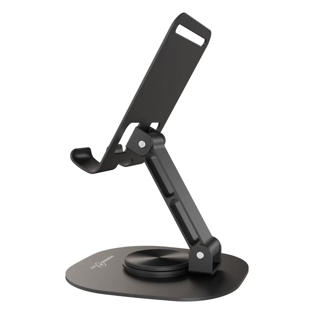 PORODO BLUE FLEXA ROTATABLE PHONE HOLDER NON SLIP BASE BLACK PBJX18BK thumbnail 2