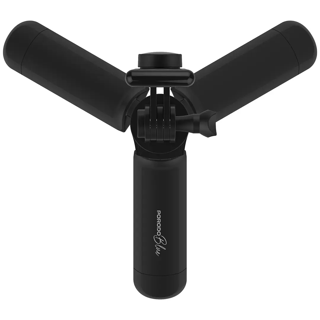 PORODO BLUE FLEXI TRIPOD SELFIE STICK WITH FOLDABLE TRIPOD BLACK PBS03SSTBK thumbnail 9