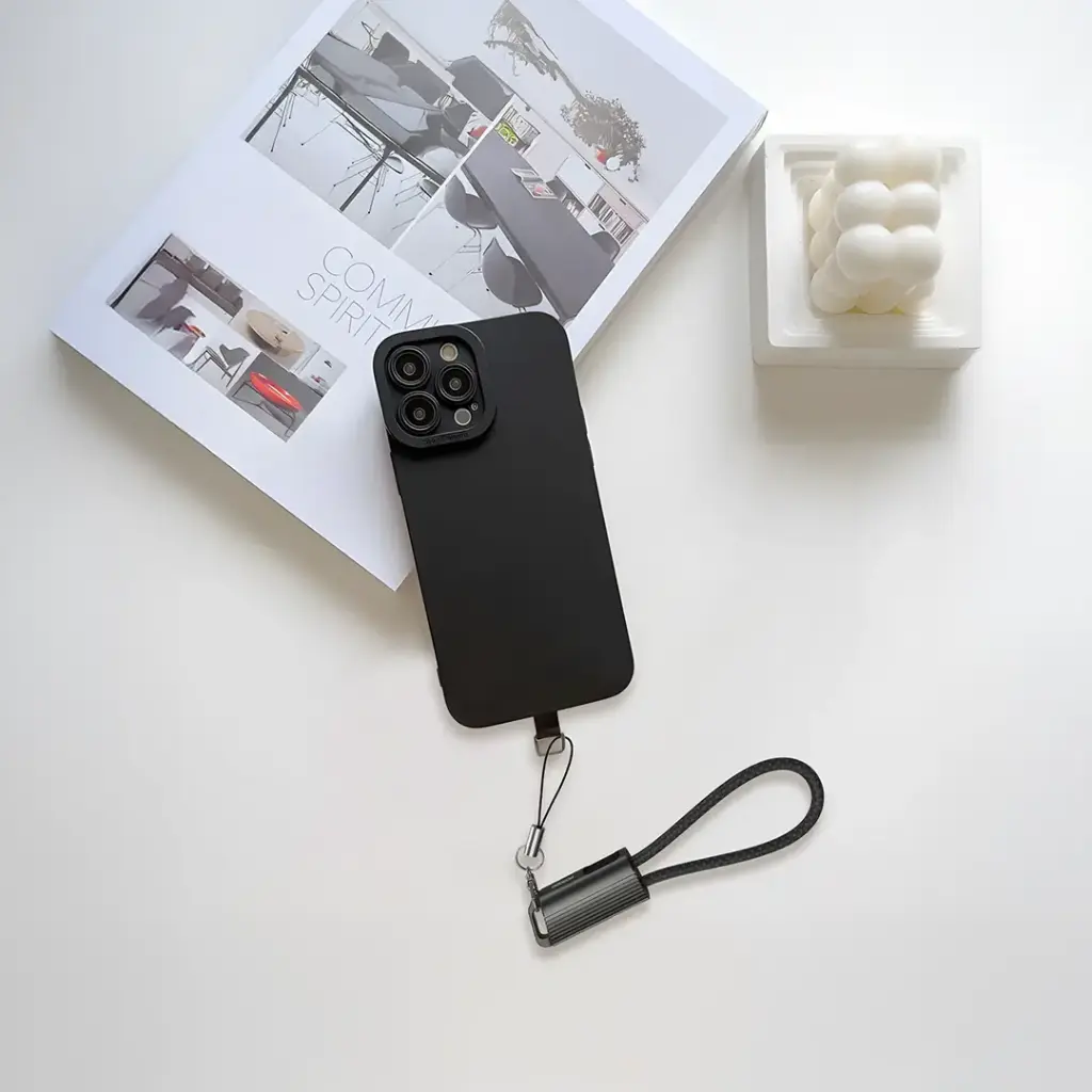 PORODO CHARGELOOP KEYCHAIN USB C TO USB C DATA CABLE BLACK PDCBL0047BK thumbnail 6