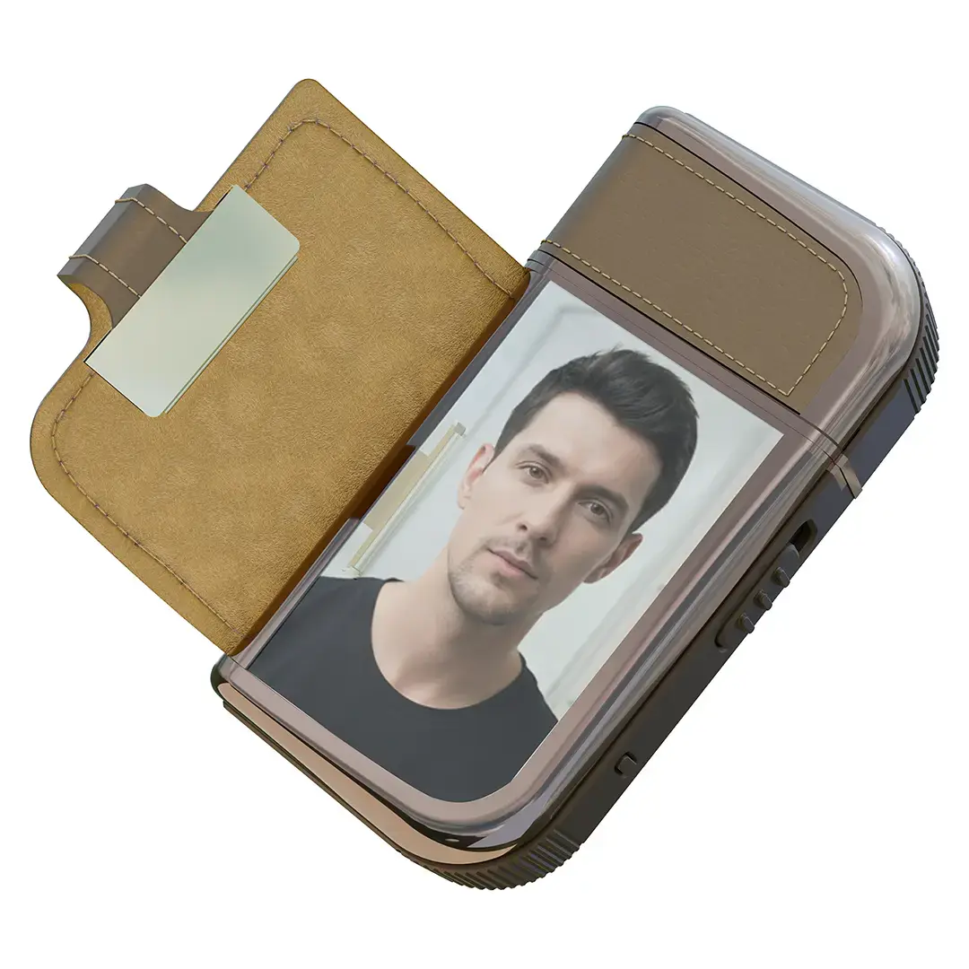 PORODO CLAVIS MULTI FUNCTIONAL SHAVER KIT BUILT IN TRIMMER AND MIRROR BROWN PDV3BR thumbnail 3