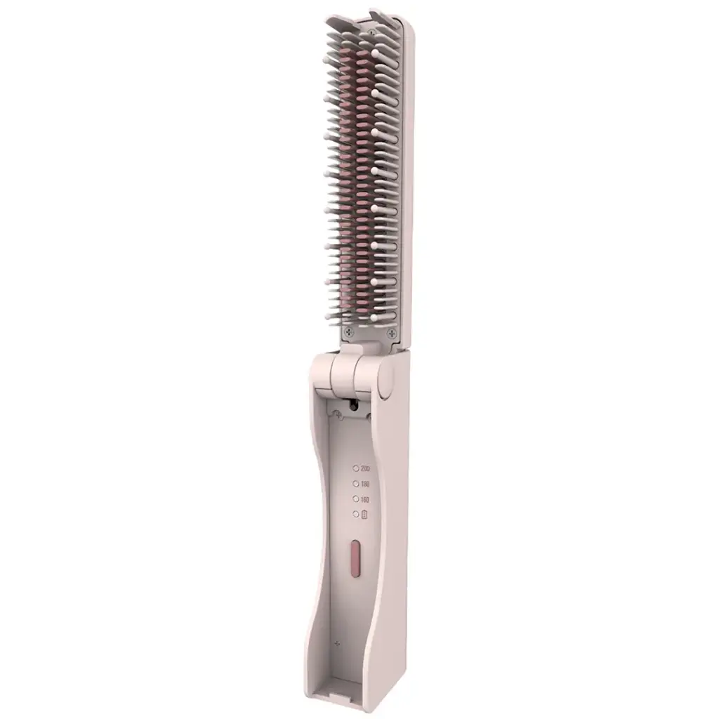 PORODO FOLDABLE MINI STRAIGHTENER BRUSH PINK PDLFSTHC313PK thumbnail 2
