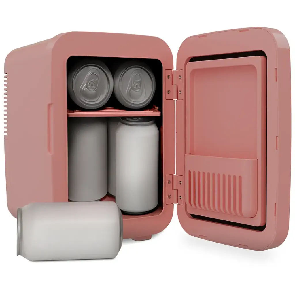 PORODO FROSTLITE COOLING MINI MAKEUP FRIDGE LED MIRROR PINK PDLFSTC4PK thumbnail 2