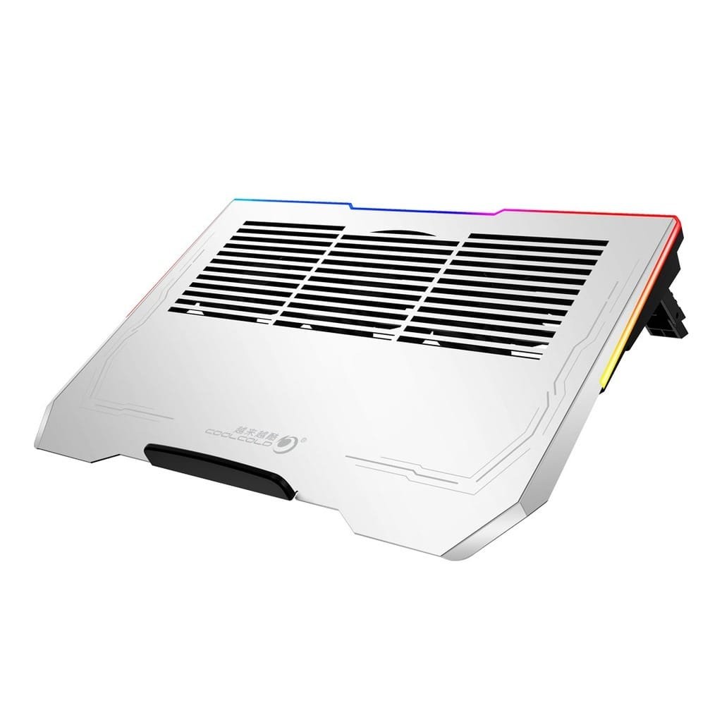 PORODO GAMING ALUMINIUM MULTI FAN COOLING PAD SILVER PDX117