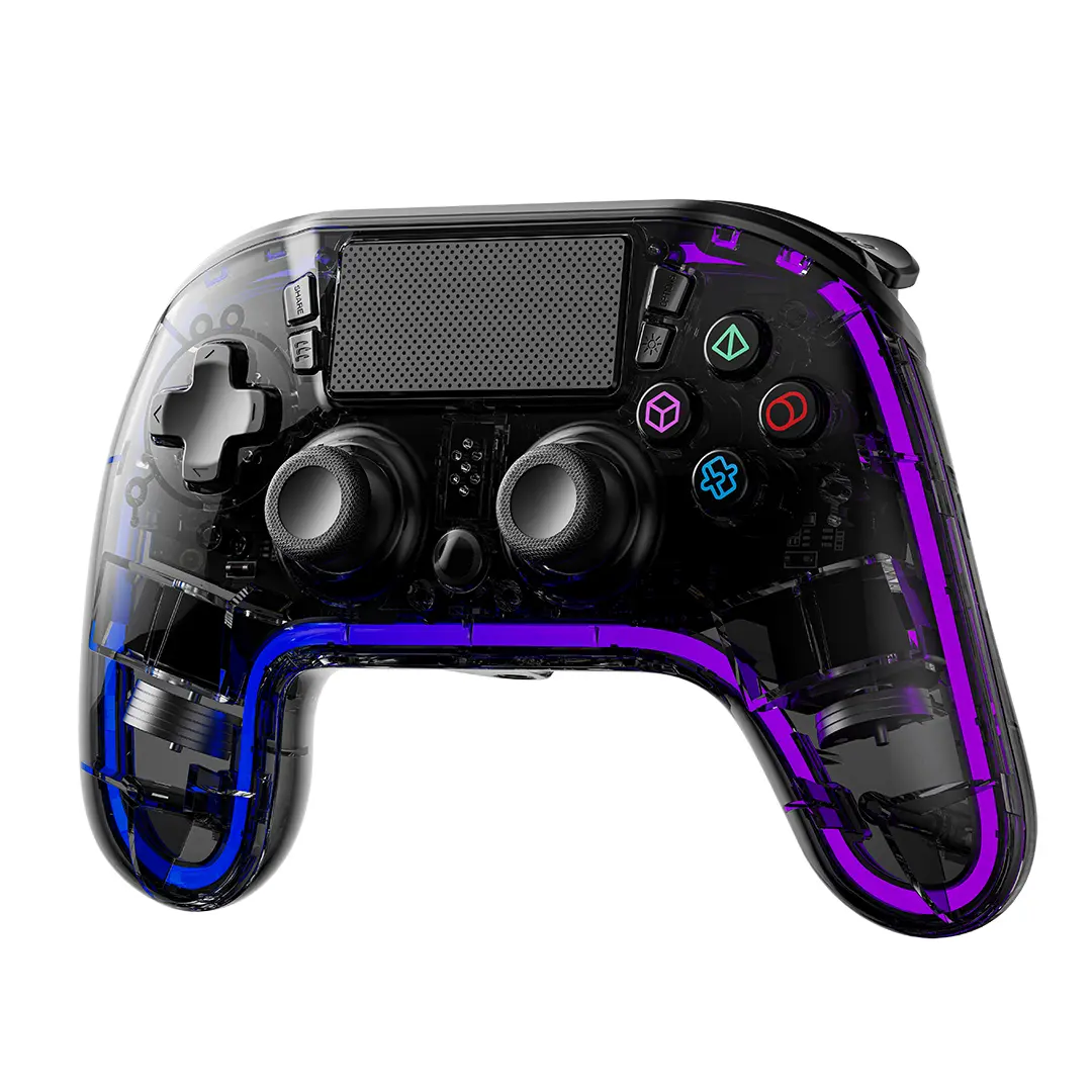 PORODO GAMING CRYSTAL SHELL PS4 RGB CONTROLLER BLACKPDX629-BK thumbnail 2
