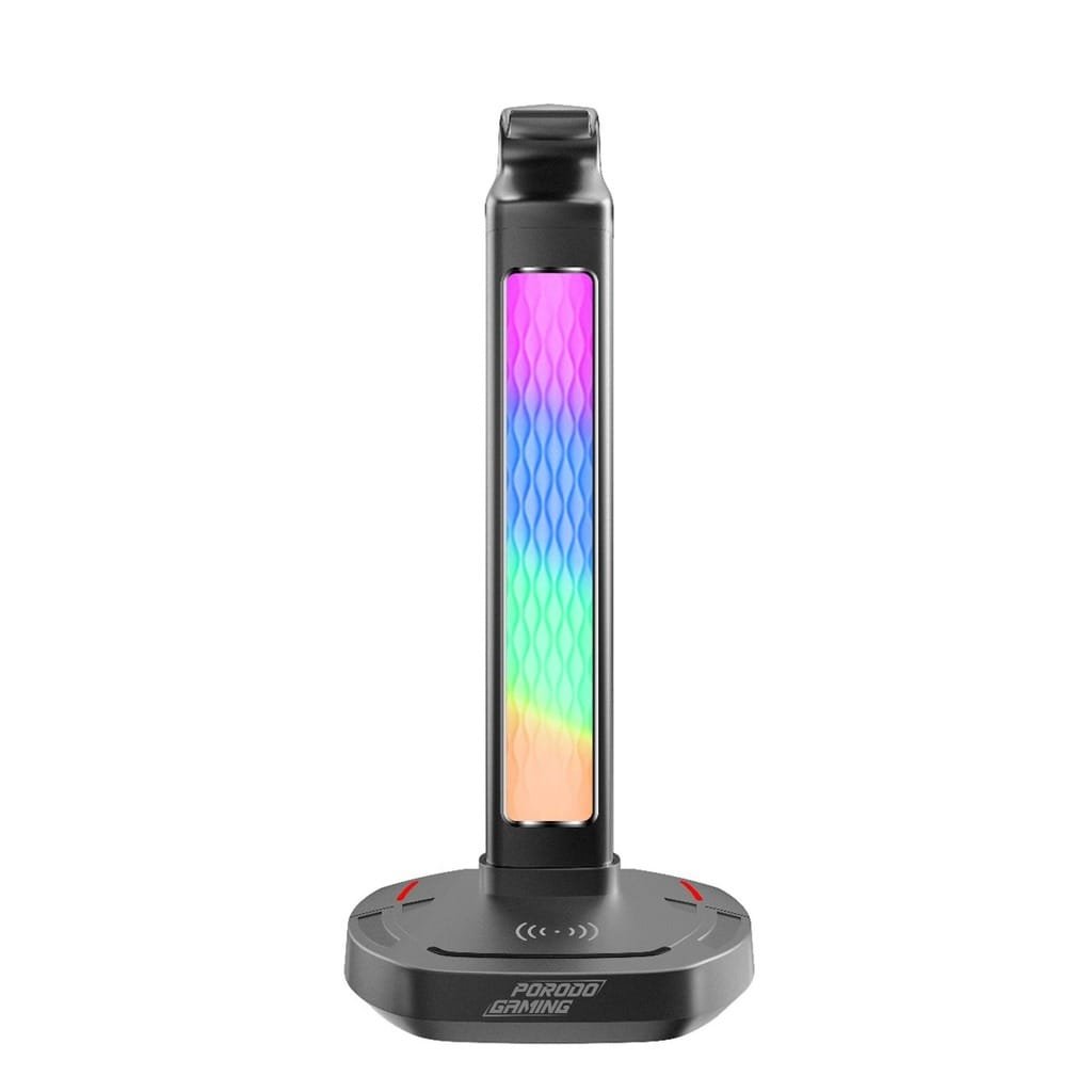 PORODO GAMING WIRELESS CHARGING AND USB C HEADPHONE STAND PDX527 thumbnail 3