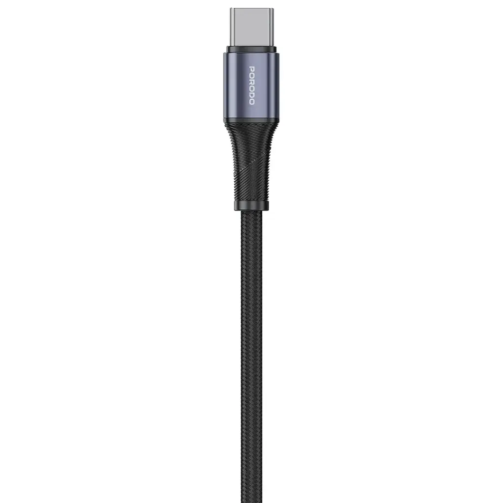 PORODO GAN 100W MULTI PORT WALL CHARGER TYPE C TO TYPE C CABLE BLACK PDFWCH073CBK thumbnail 3