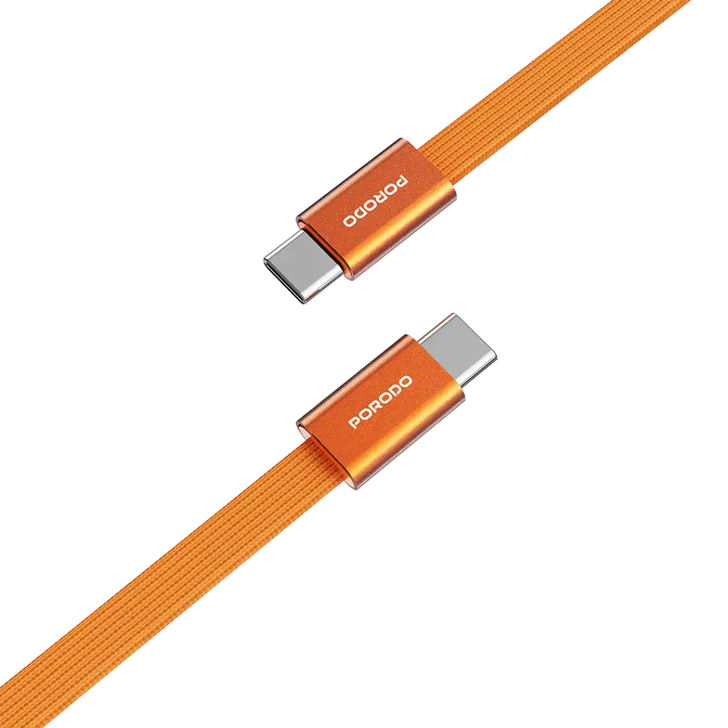 PORODO HIGH SPEED USB-C BRAIDED CABLE PD60WCBS0G thumbnail 2