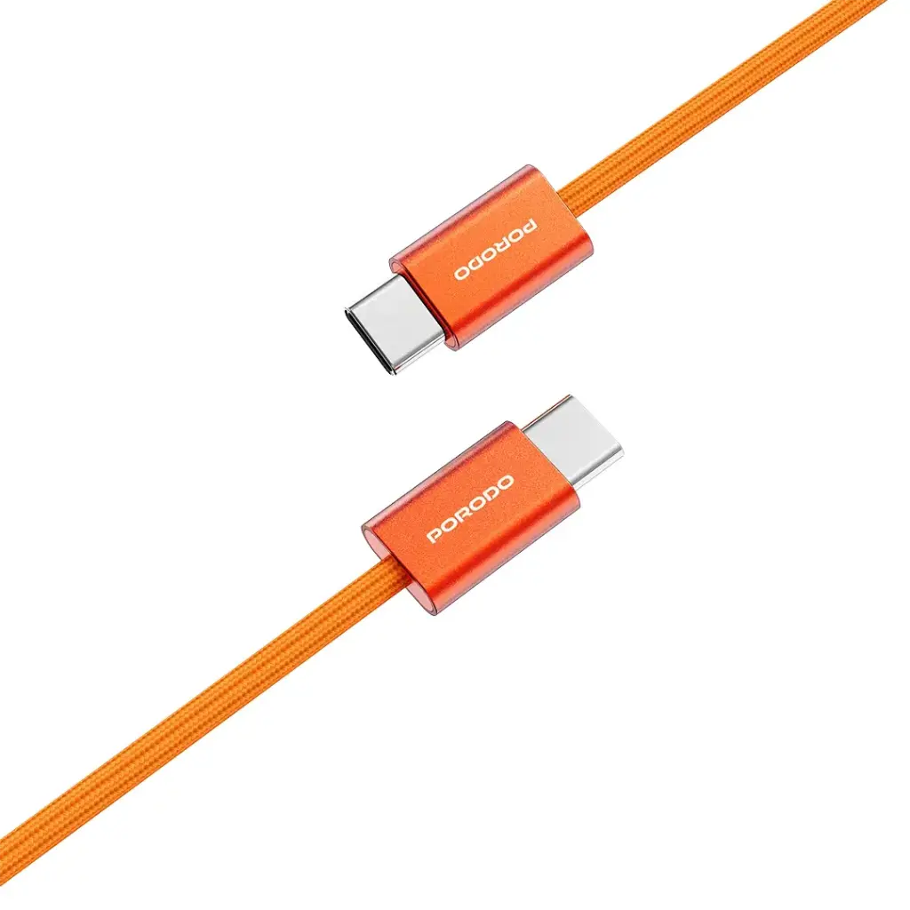 PORODO HIGH SPEED USB-C BRAIDED CABLE PD60WCBR0G thumbnail 2